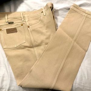 Men’s tan Wranglers size 32x32